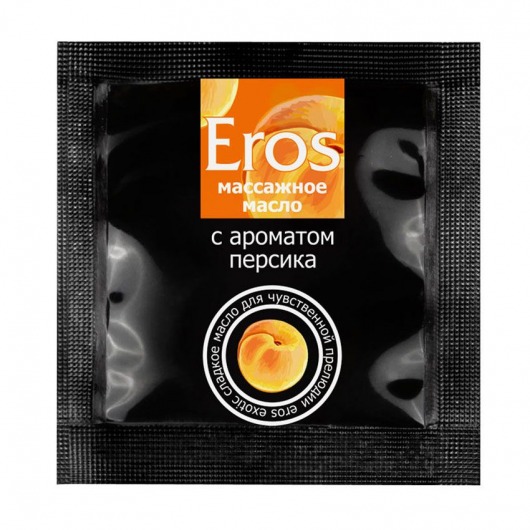 Саше массажного масла Eros exotic с ароматом персика - 4 гр. - Биоритм - купить с доставкой в Тюмени