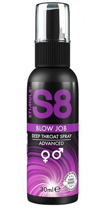 Лубрикант для орального секса S8 Deep Throat Spray - 30 мл. - Stimul8 - купить с доставкой в Тюмени