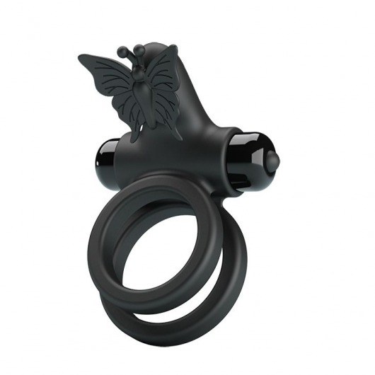 Черное эрекционное виброкольцо Passionate Ring IX - Baile - в Тюмени купить с доставкой