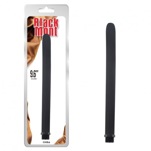Черная насадка для интимного душа Silicone Douche Tube - Chisa - купить с доставкой в Тюмени