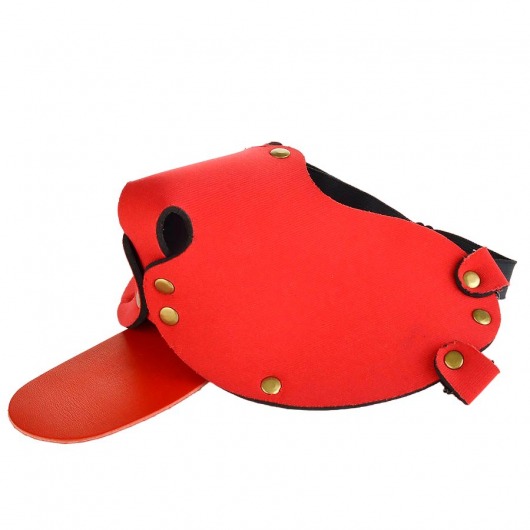 Красная неопреновая маска  Дог - Sitabella - купить с доставкой в Тюмени