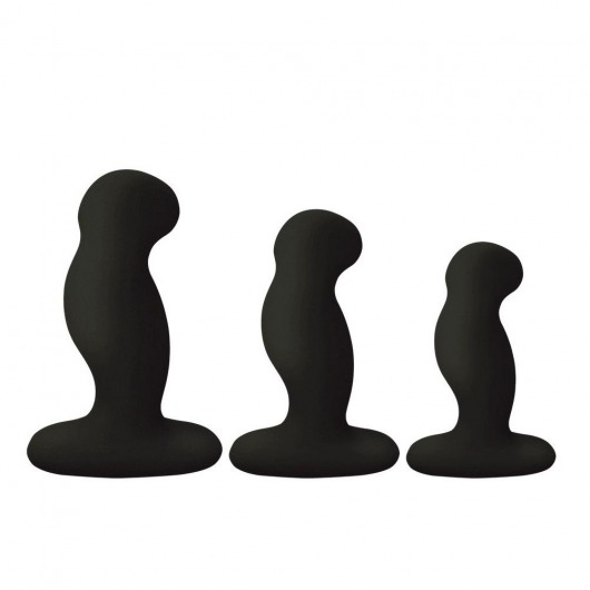 Набор из 3 черных вибровтулок Nexus G-Play+ Trio - Nexus Range