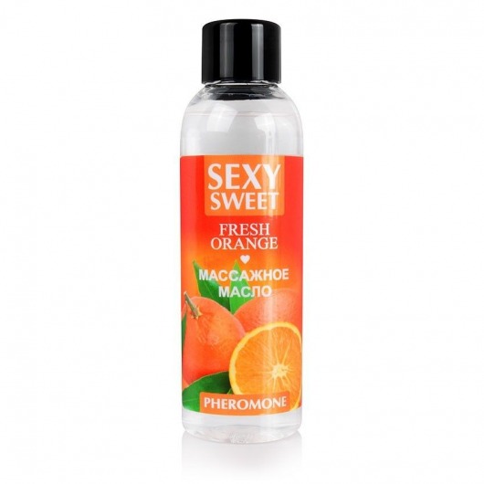 Массажное масло Sexy Sweet Fresh Orange с ароматом апельсина и феромонами - 75 мл. - Биоритм - купить с доставкой в Тюмени