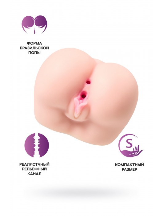 Реалистичный мастурбатор Paula с 2 любовными тоннелями - ToyFa - в Тюмени купить с доставкой