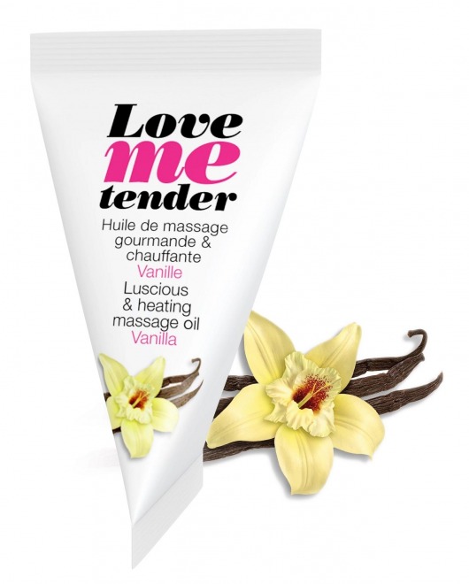 Съедобное согревающее массажное масло Love Me Tender Vanilla с ароматом ванили - 10 мл. - Love to Love - купить с доставкой в Тюмени