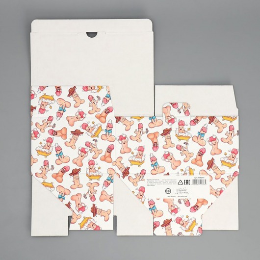 Сборная подарочная коробка «Веселые джентельмены» -  22 х 15 х 10 см. - Сима-Ленд - купить с доставкой в Тюмени