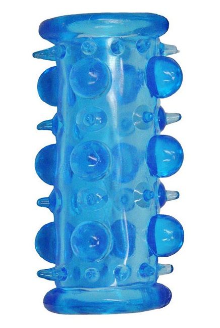 Голубая насадка с шипами и шишечками LUST CLUSTER - Dream Toys - в Тюмени купить с доставкой