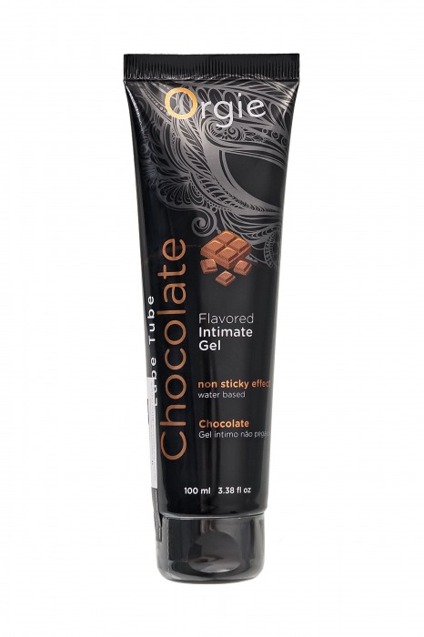 Интимный гель на водной основе Lube Tube Chocolate с шоколадным вкусом - 100 мл. - ORGIE - купить с доставкой в Тюмени