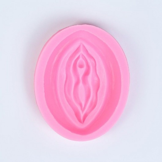 Розовая силиконовая форма в виде вульвы - Сима-Ленд - купить с доставкой в Тюмени