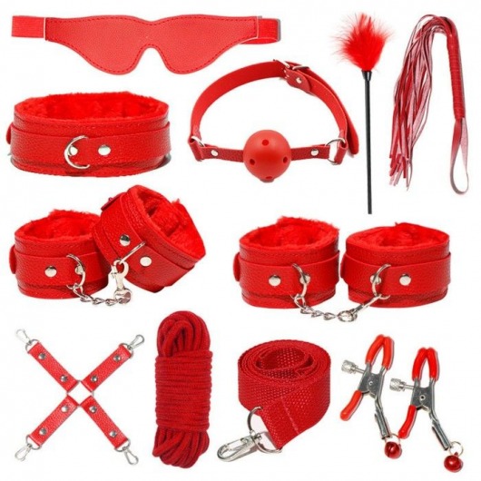 Красный БДСМ-набор «Оки-Чпоки» из 11 предметов - Сима-Ленд - купить с доставкой в Тюмени