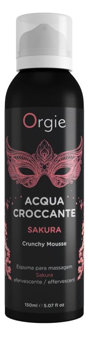 Хрустящая пенка для массажа Orgie Acqua Croccante Sakura с ароматом сакуры - 150 мл. - ORGIE - купить с доставкой в Тюмени