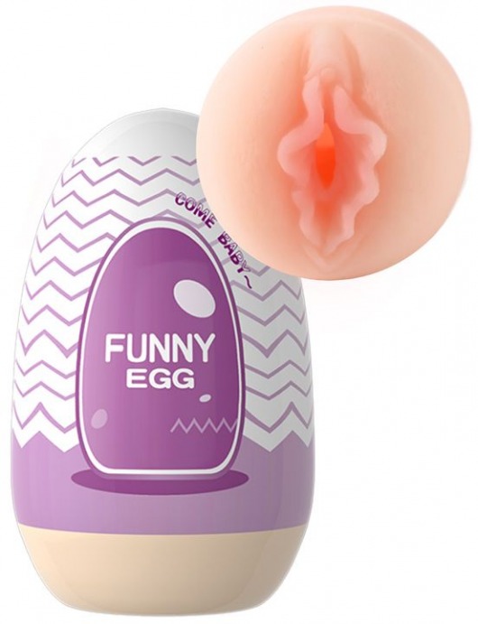 Мастурбатор-вагина Funny Egg в форме яйца - Eroticon - в Тюмени купить с доставкой