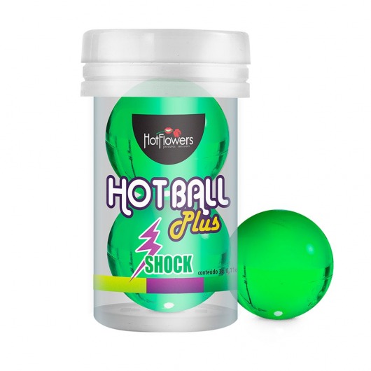 Лубрикант на силиконовой основе Hot Ball Plus с покалывающим эффектом (2 шарика по 3 гр.) - HotFlowers - купить с доставкой в Тюмени