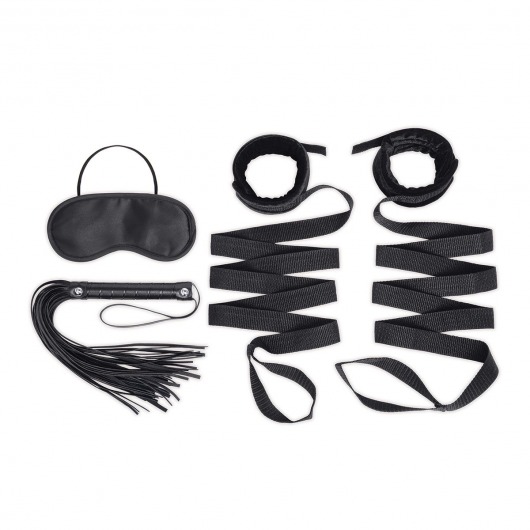 Эротический набор 4PC Bondage Bed Strap   Flogger Kit - Lux Fetish - купить с доставкой в Тюмени