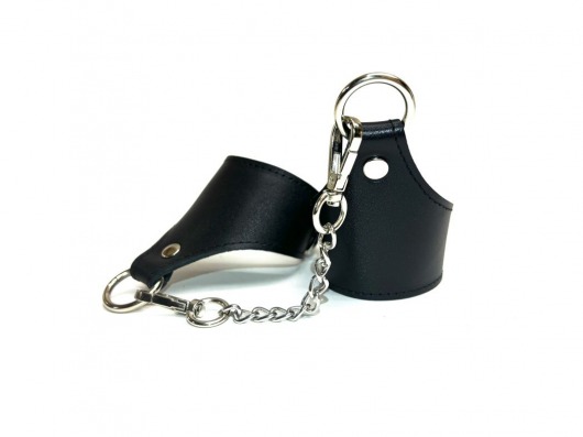 Черные гладкие кожаные наручники Black Phoenix - БДСМ Арсенал - купить с доставкой в Тюмени