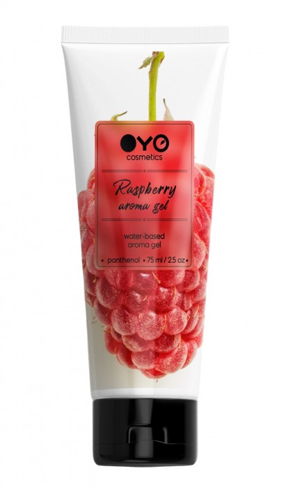 Лубрикант на водной основе OYO Aroma Gel Raspberry с ароматом малины - 75 мл. - OYO - купить с доставкой в Тюмени