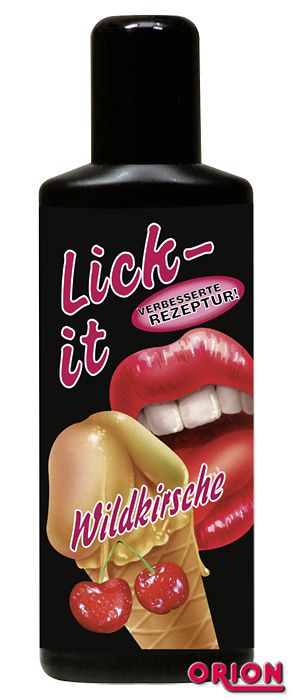 Съедобная смазка Lick It со вкусом вишни - 50 мл. - Orion - купить с доставкой в Тюмени