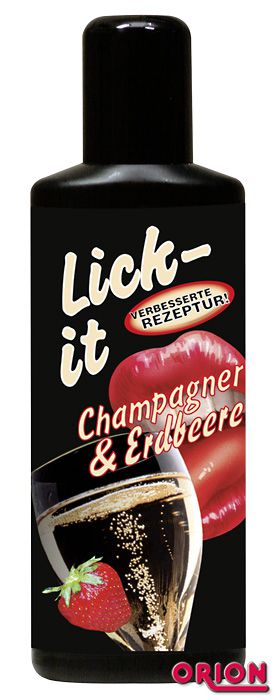 Смазка со вкусом клубники с шампанским Lick It - 50 мл. - Orion - купить с доставкой в Тюмени