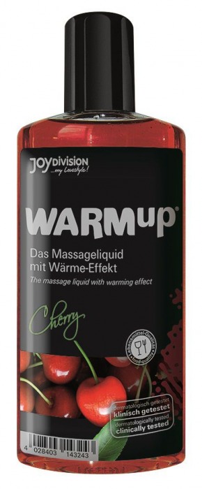 Разогревающее масло WARMup Cherry - 150 мл. - Joy Division - купить с доставкой в Тюмени