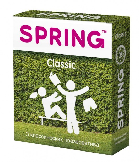 Классические презервативы SPRING CLASSIC - 3 шт. - SPRING - купить с доставкой в Тюмени