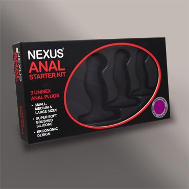Набор из 3 массажеров простаты чёрного цвета NEXUS ANAL STARTER KIT - Nexus Range - в Тюмени купить с доставкой