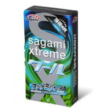 Презервативы Sagami Xtreme Mint с ароматом мяты - 10 шт. - Sagami - купить с доставкой в Тюмени