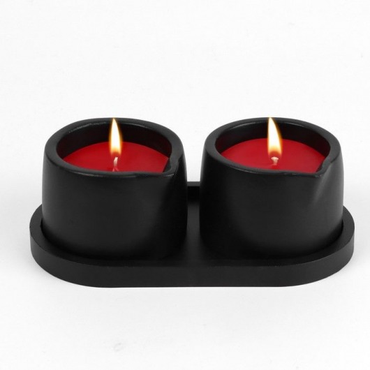 Набор из 2 низкотемпературных свечей для БДСМ «Оки-Чпоки» с ароматом земляники - Сима-Ленд - купить с доставкой в Тюмени