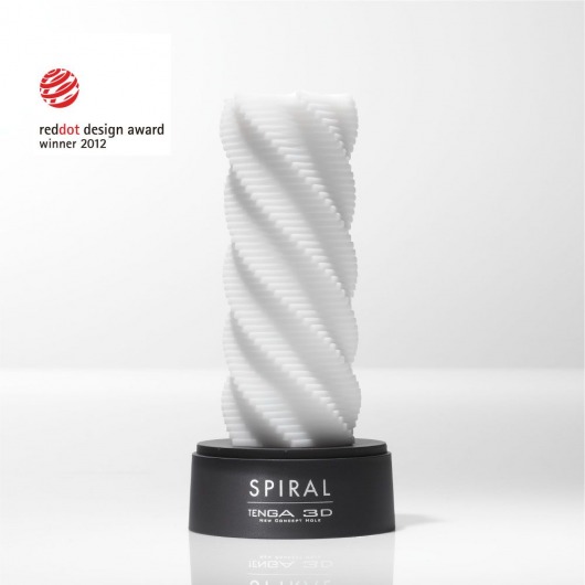 Белый 3D мастурбатор SPIRAL - Tenga - в Тюмени купить с доставкой