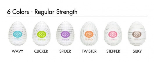 Набор из 6 мастурбаторов-яиц Tenga EGG Strong Sensations с различными рельефом - Tenga - в Тюмени купить с доставкой