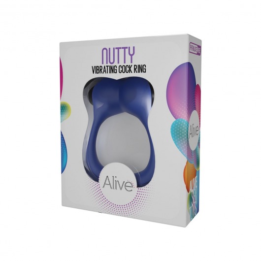 Синее эрекционное виброкольцо Nutty - Adrien Lastic - в Тюмени купить с доставкой