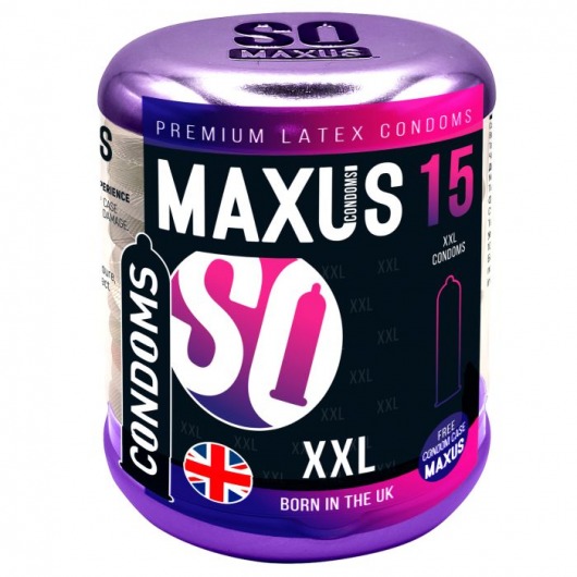 Презервативы Maxus XXL увеличенного размера - 15 шт. - Maxus - купить с доставкой в Тюмени