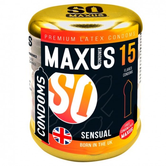 Презервативы анатомической формы Maxus Sensual - 15 шт. - Maxus - купить с доставкой в Тюмени