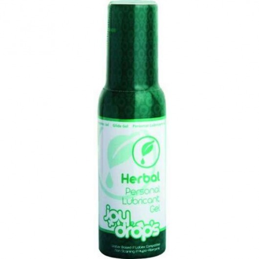 Смазка на водной основе JoyDrops Herbal - 100 мл. - JoyDrops - купить с доставкой в Тюмени