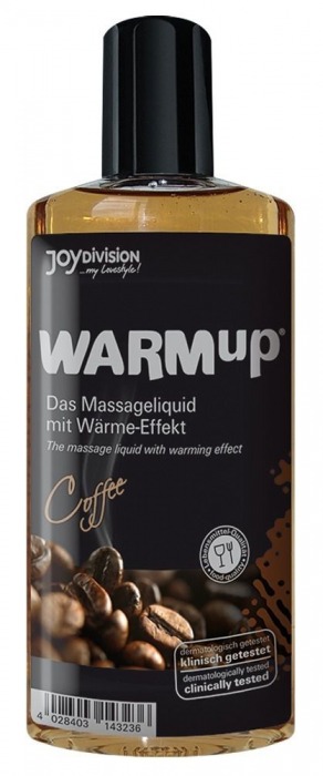 Разогревающее масло WARMup Coffee - 150 мл. - Joy Division - купить с доставкой в Тюмени