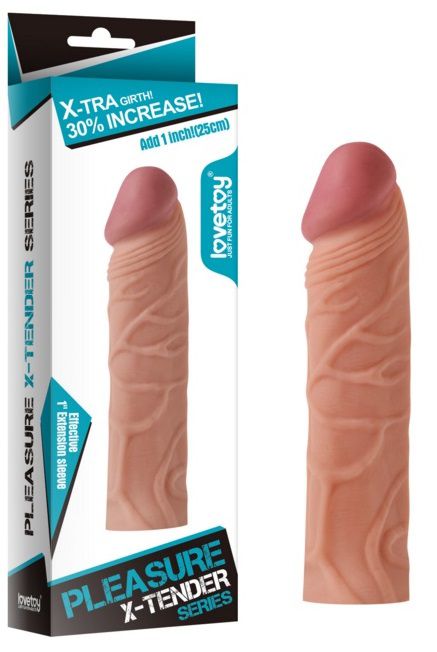Насадка-фаллоимитатор Super-Realistic Penis - 17 см. - Lovetoy - в Тюмени купить с доставкой
