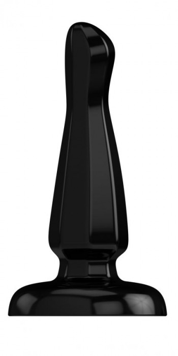 Черный анальный стимулятор на присоске Bottom Line Model 3 - 13 см. - Shots Media BV
