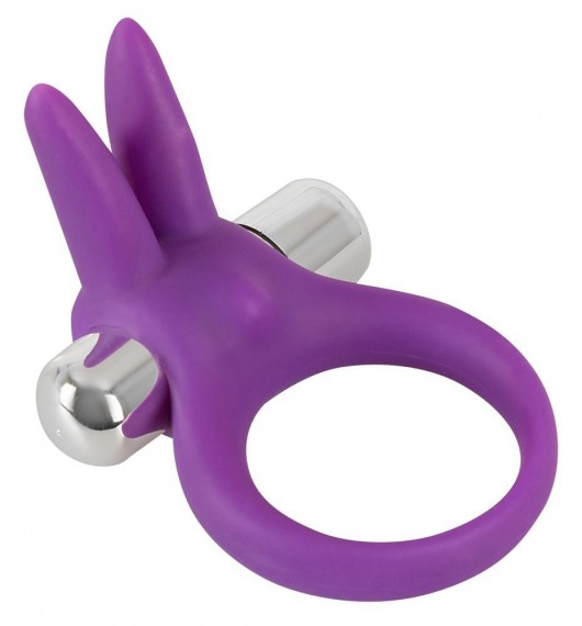 Фиолетовое эрекционное кольцо с вибрацией Smile Rabbit - Orion - в Тюмени купить с доставкой