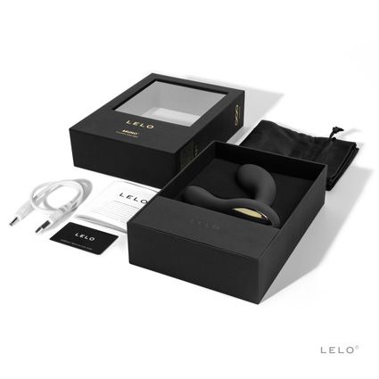 Чёрный перезаряжаемый стимулятор простаты Bruno Black - Lelo - в Тюмени купить с доставкой
