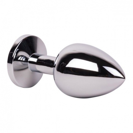 Большой стальной плаг с розовым кристаллом Pink Bubble Gum - 9,5 см. - Erotic Fantasy - купить с доставкой в Тюмени