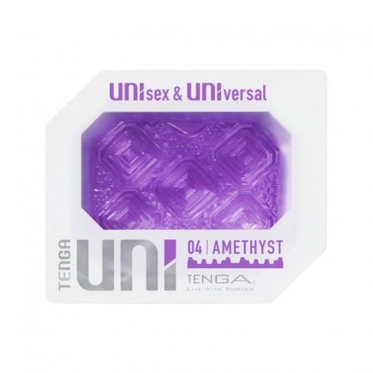 Фиолетовый мастурбатор-стимулятор Tenga Uni Amethyst - Tenga - в Тюмени купить с доставкой