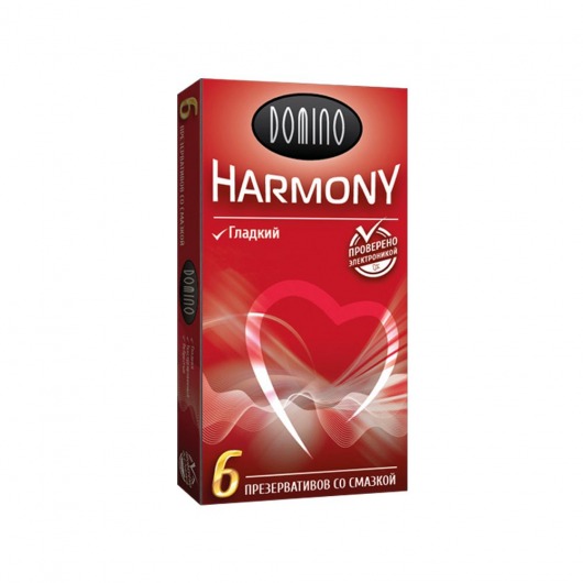 Гладкие презервативы Domino Harmony - 6 шт. - Domino - купить с доставкой в Тюмени