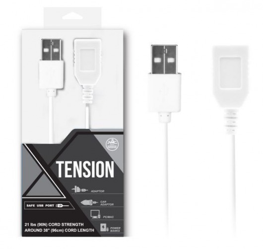Белый удлинитель USB-провода - 100 см. - NMC - купить с доставкой в Тюмени