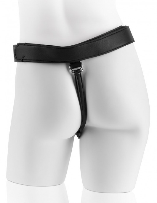 Страпон Harness со съемной чёрной насадкой King Cock 9 - 23 см. - Pipedream - купить с доставкой в Тюмени