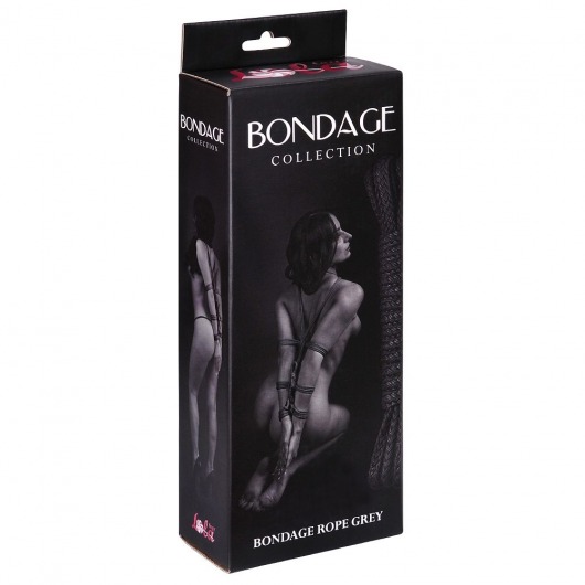 Серая веревка Bondage Collection Grey - 9 м. - Lola Games - купить с доставкой в Тюмени
