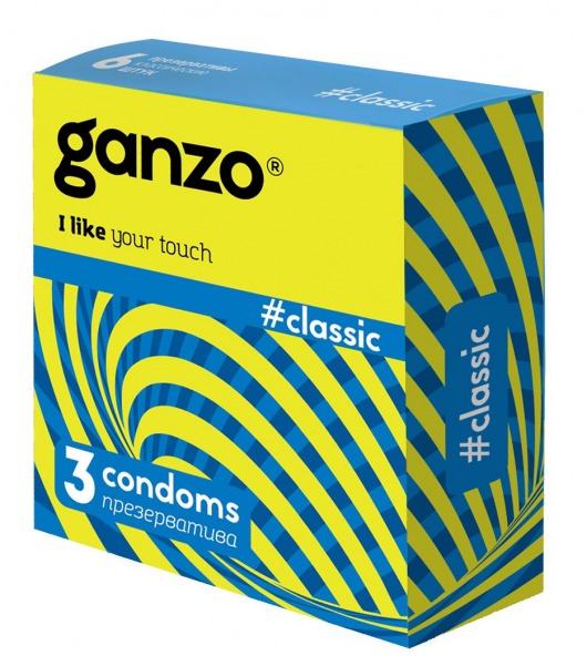 Классические презервативы с обильной смазкой Ganzo Classic - 3 шт. - Ganzo - купить с доставкой в Тюмени