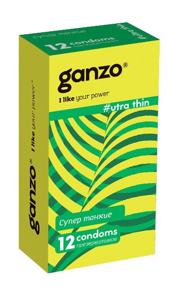 Ультратонкие презервативы Ganzo Ultra thin - 12 шт. - Ganzo - купить с доставкой в Тюмени