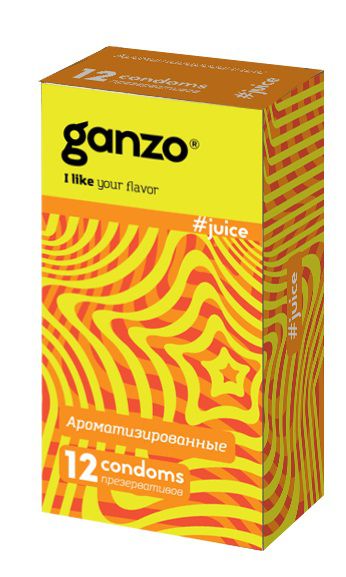 Ароматизированные презервативы Ganzo Juice - 12 шт. - Ganzo - купить с доставкой в Тюмени