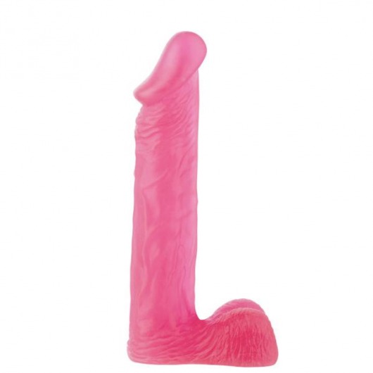 Большой розовый фаллоимитатор XSKIN 9 PVC DONG - 23 см. - Dream Toys
