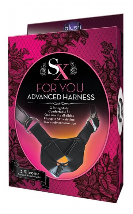 Трусики для крепления насадки на кольца SX HARNESS ADVANCED HARNESS - Blush Novelties - купить с доставкой в Тюмени