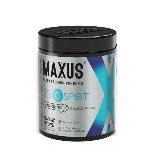 Гладкие презервативы Maxus G spot с двойной спиралью - 15 шт. - Maxus - купить с доставкой в Тюмени